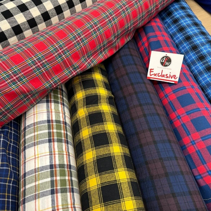 Brushed Cotton Tartan Fabric