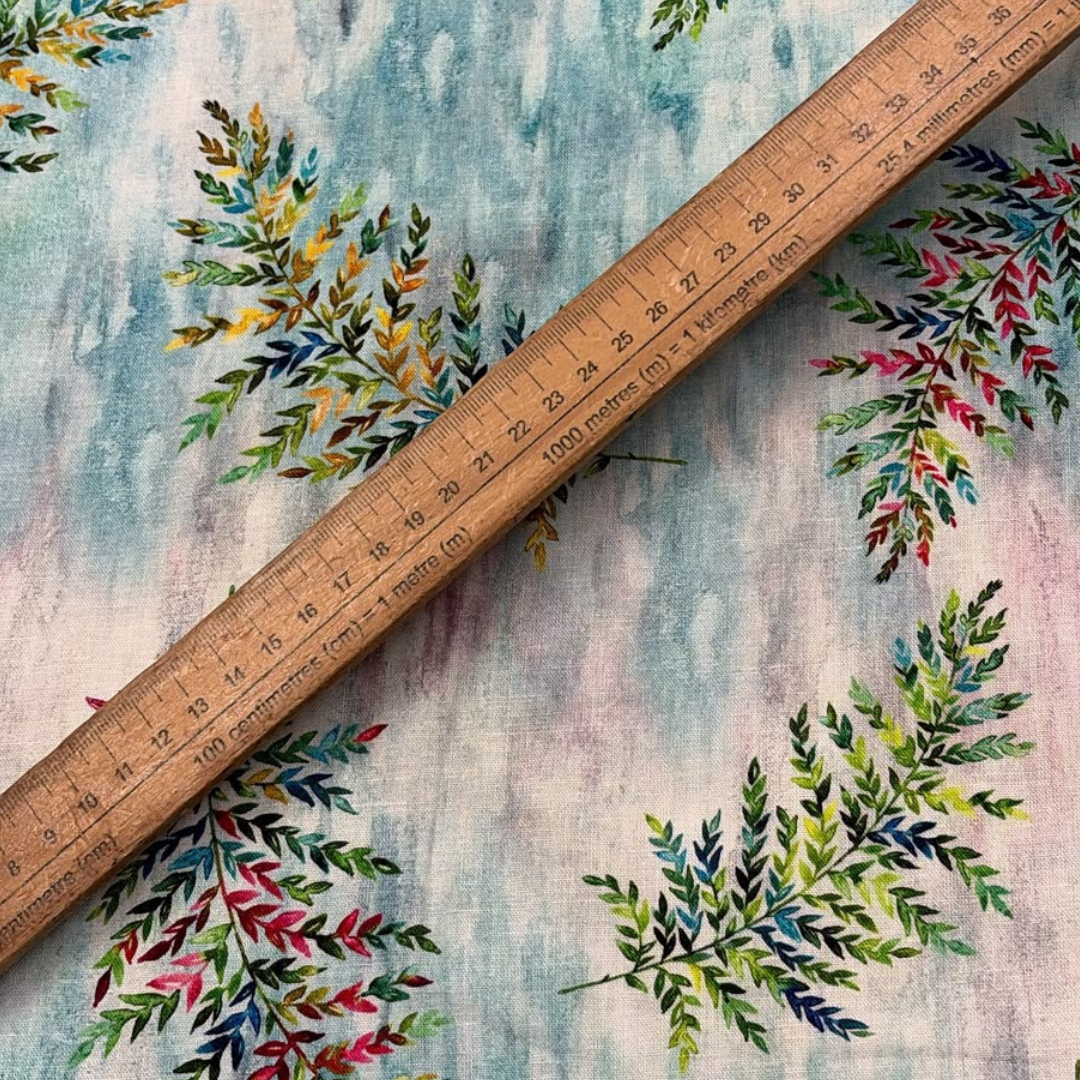 Linen Viscose Printed Fabric