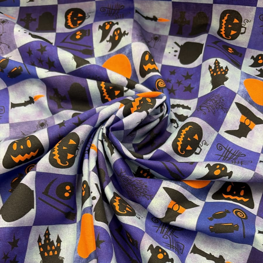 Halloween Fun! Organic Percale Cotton