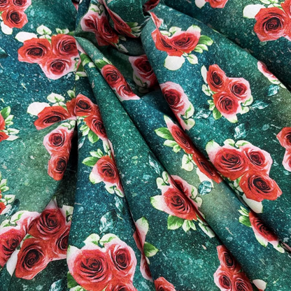 Linen Viscose Printed Fabric