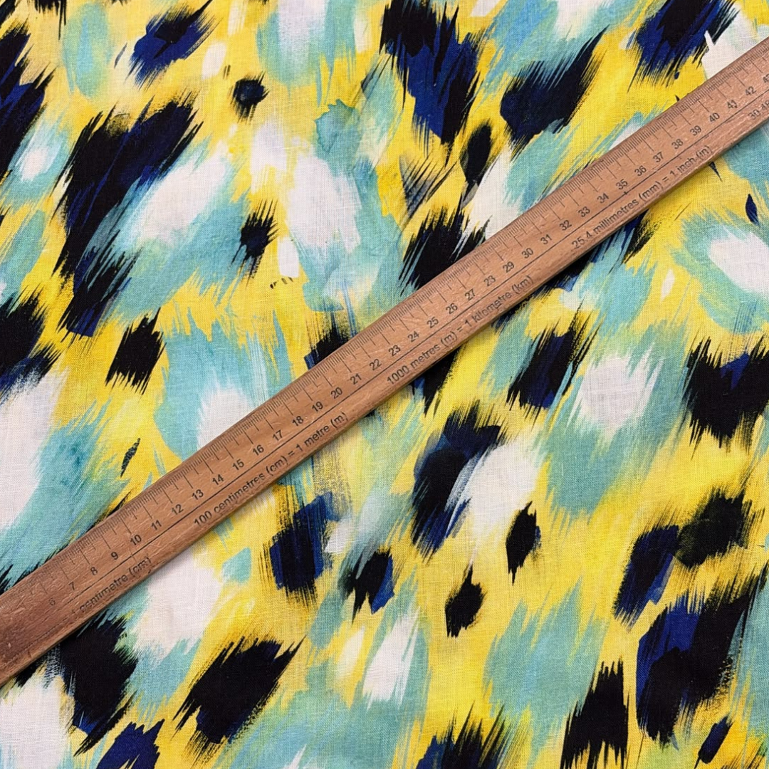 Linen Viscose Printed Fabric