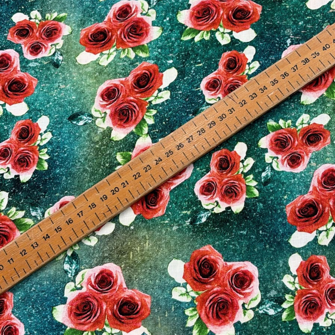Linen Viscose Printed Fabric
