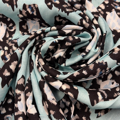 Linen Viscose Printed Fabric