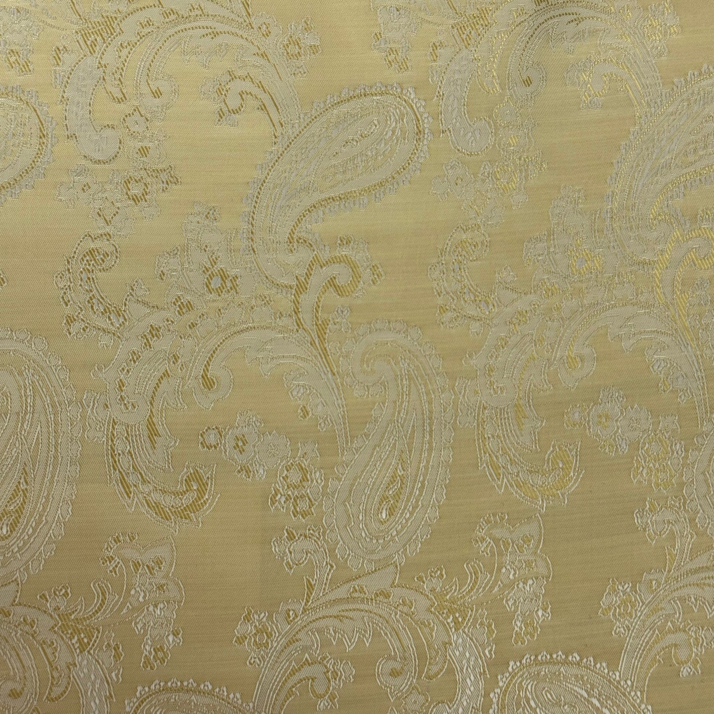 Paisley Jacquard fabric in Champagne