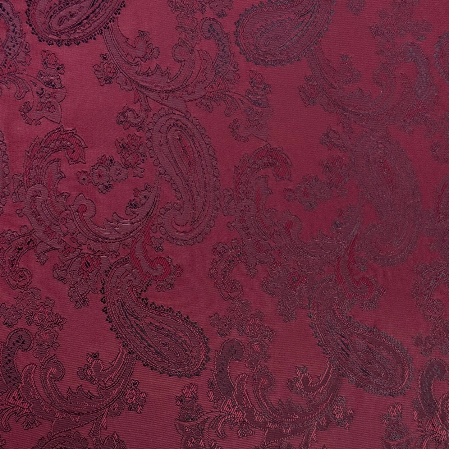Paisley Jacquard fabric in Wine