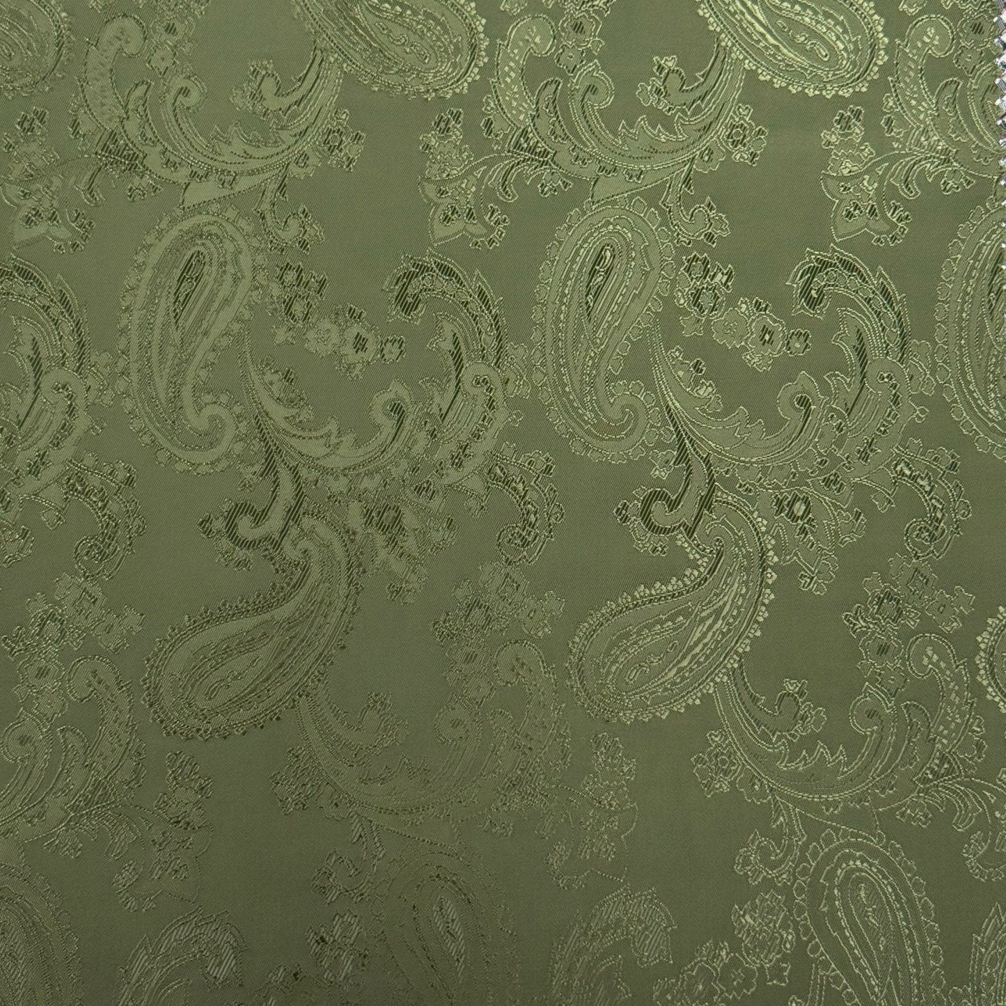 Paisley Jacquard fabric in Olive