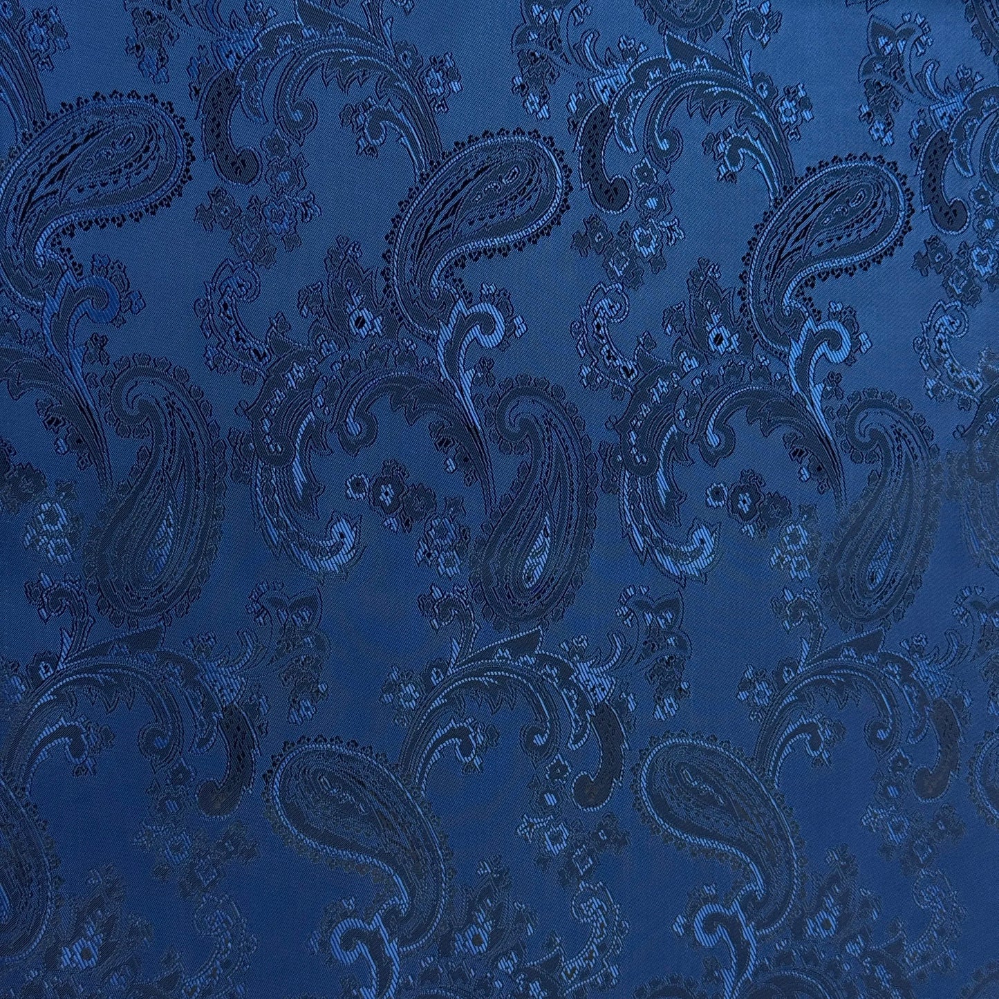 Paisley Jacquard fabric in Navy